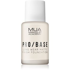 MUA Makeup Academy Pro/Base dlouhotrvající matující make-up odstín #100 30 ml