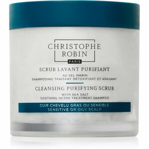Christophe Robin Cleansing Purifying Scrub with Sea Salt čisticí šampon s peelingovým efektem 250 ml
