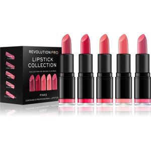 Revolution PRO Lipstick Collection sada rtěnek 5 ks odstín Pinks 5 ks