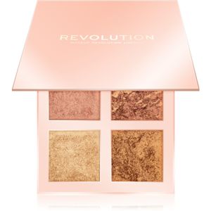 Makeup Revolution Face Quad paleta rozjasňovačů odstín Ignite 4 x 3,5 g