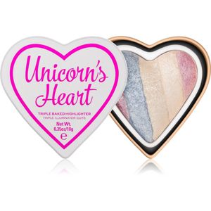 I Heart Revolution Unicorns zapečený rozjasňovač odstín Unicorn’s Heart 10 g
