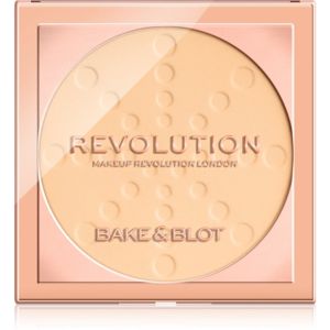 Makeup Revolution Bake & Blot fixační pudr odstín Banana Light 5.5 g