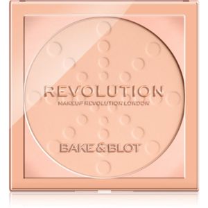 Makeup Revolution Bake & Blot fixační pudr odstín Lace 5.5 g