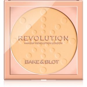 Makeup Revolution Bake & Blot fixační pudr odstín Banana 5.5 g