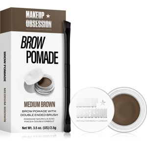 Makeup Obsession Brow Pomade pomáda na obočí odstín Medium Brown 2.5 g
