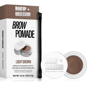 Makeup Obsession Brow Pomade pomáda na obočí odstín Light Brown 2,5 g
