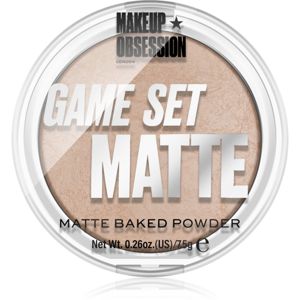 Makeup Obsession Game Set Matte zapečený matující pudr odstín Navagio 7.5 g