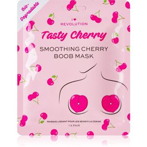 I Heart Revolution Tasty Cherry intenzivní hydrogelová maska pro zpevnění dekoltu 2 ks