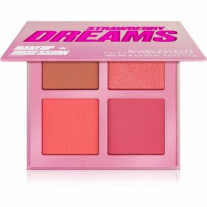 Makeup Obsession Blush Crush konturovací paletka tvářenek odstín Strawberry Dreams 4,4 g