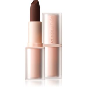 Makeup Revolution Lip Allure Soft Satin Lipstick krémová rtěnka se saténovým finišem odstín Stiletto Brown 3,2 g