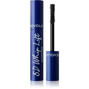 Makeup Revolution 5D Lash Whip Lift voděodolná prodlužující řasenka pro extra objem odstín Black 12 ml