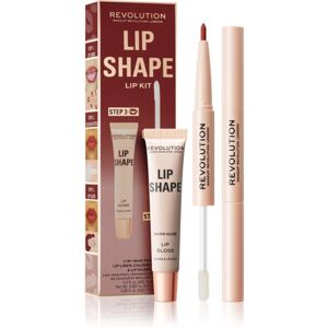 Makeup Revolution Lip Shape Kit sada na rty odstín Warm Nude 1 ks