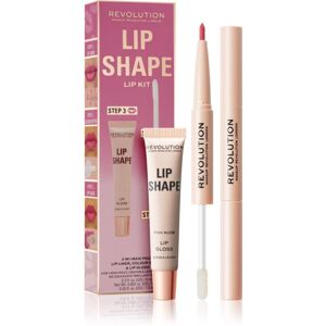 Makeup Revolution Lip Shape Kit sada na rty odstín Pink Nude 1 ks