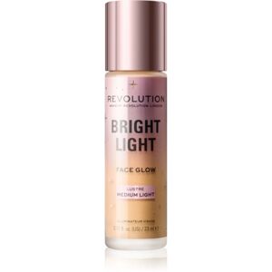 Makeup Revolution Bright Light rozjasňující tónovací fluid odstín Lustre Medium Light 23 ml