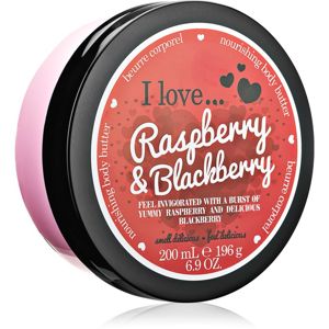 I love... Strawberries & Cream tělové máslo Raspberry & Blackberry 200 ml