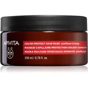 Apivita Holistic Hair Care Sunflower & Honey maska na vlasy pro ochranu barvy 200 ml
