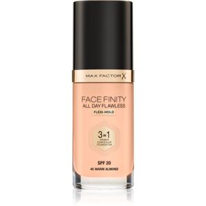Max Factor Facefinity All Day Flawless dlouhotrvající make-up SPF 20 odstín 45 Warm Almond 30 ml