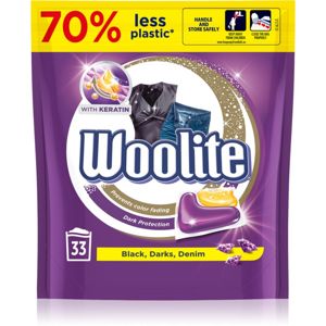 Woolite Darks, Denim & Black kapsle na praní s keratinem 33 ks