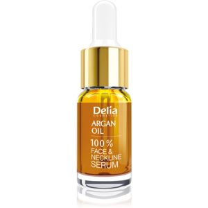 Delia Cosmetics Professional Face Care Argan Oil intenzivní regenerační a omlazující sérum s arganovým olejem na obličej, krk a dekolt 10 ml
