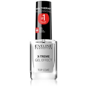 Eveline Cosmetics Nail Therapy X-treme Gel Effect krycí lak na nehty pro lesk 12 ml