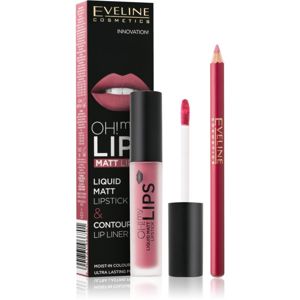 Eveline Cosmetics OH! my LIPS kosmetická sada pro matný vzhled pro ženy 04 Sweet Lips