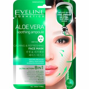 Eveline Cosmetics Sheet Mask Aloe Vera zklidňující a hydratační maska s aloe vera ks