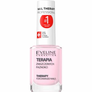 Eveline Cosmetics Nail Therapy Professional posilující lak pro slabé a poškozené nehty s keratinem 12 ml