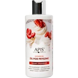 Apis Natural Cosmetics Creamy Strawberry hydratační sprchový gel 300 ml
