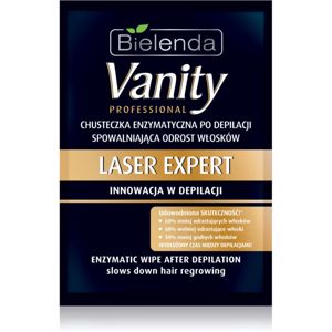 Bielenda Vanity Laser Expert ubrousek s enzymy pro zpomalení růstu chloupků po depilaci 1 ks