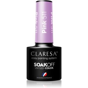 Claresa SoakOff UV/LED Color Balloon Journey gelový lak na nehty odstín Pink 511 5 g