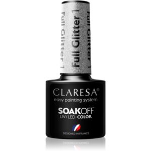 Claresa SoakOff UV/LED Color Full Glitter gelový lak na nehty odstín 1 5 g