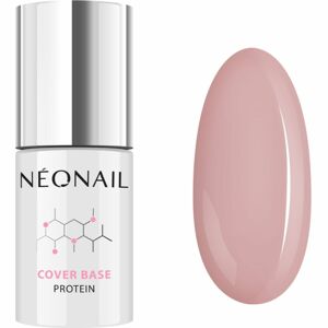 NeoNail Cover Base Protein podkladový a vrchní lak pro gelové nehty odstín Natural Nude 7,2 ml