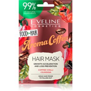 Eveline Cosmetics Food for Hair Aroma Coffee posilujicí maska pro slabé vlasy s tendencí vypadávat 20 ml