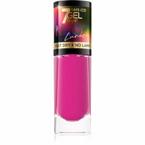 Eveline Cosmetics 7 Days Gel Laque Neon Lunacy neonový lak na nehty odstín 84 8 ml