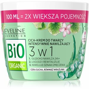 Eveline Cosmetics Bio Organic 3 in 1 intenzivní hydratační krém s aloe vera 100 ml