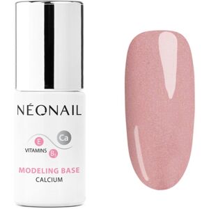 NEONAIL Modeling Base Calcium podkladový lak pro gelové nehty s vápníkem odstín Pink Quartz 7,2 ml