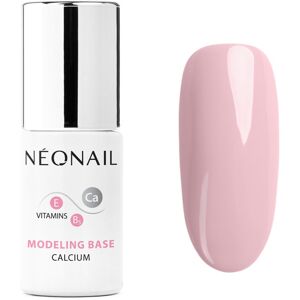 NeoNail Modeling Base Calcium podkladový lak pro gelové nehty s vápníkem odstín Neutral Pink 7,2 ml