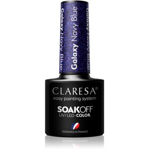 Claresa SoakOff UV/LED Color Galaxy gelový lak na nehty odstín Navy Blue 5 g