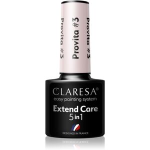 Claresa Extend Care 5 in 1 Provita podkladový lak pro gelové nehty s regeneračním účinkem odstín #3 5 g