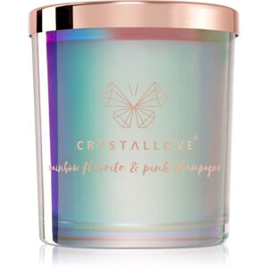 Crystallove Crystalized Scented Candle Rainbow Fluorite vonná svíčka 220 g
