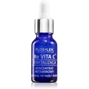 FlosLek Laboratorium Re Vita C 40+ vitamínový koncentrát na oční okolí, krk a dekolt 15 ml