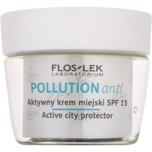 FlosLek Laboratorium Pollution Anti aktivní denní krém SPF 15 50 ml
