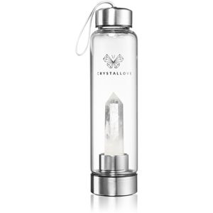 Crystallove Bottle Clear Quartz lahev na vodu 550 ml
