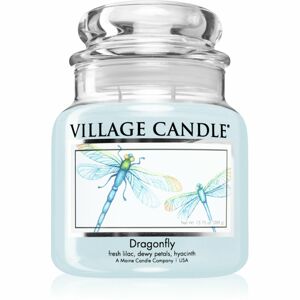 Village Candle Dragonfly vonná svíčka (Glass Lid) 389 g