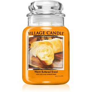 Village Candle Warm Buttered Bread vonná svíčka (Glass Lid) 602 g