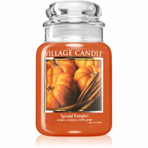 Village Candle Spiced Pumpkin vonná svíčka (Glass Lid) 602 g