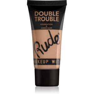 Rude Cosmetics Double Trouble krémový korektor a make-up v jednom odstín 87931 Linen 30 ml