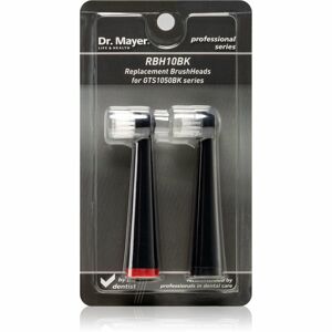Dr. Mayer RBH10K náhradní hlavice pro zubní kartáček black for GTS1050BK 2 ks