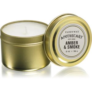 Paddywax Apothecary Amber & Smoke vonná svíčka v plechovce 56 g