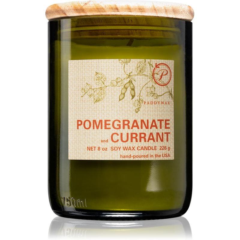 Paddywax Eco Green Pomegranate & Currant vonná svíčka 226 g
